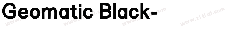 Geomatic Black字体转换